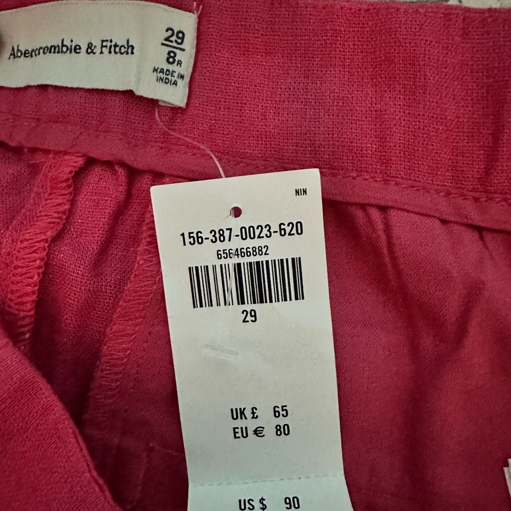 A&F Ultra Wide Pants | size:29/8 | color:pink - Picture 6 of 7